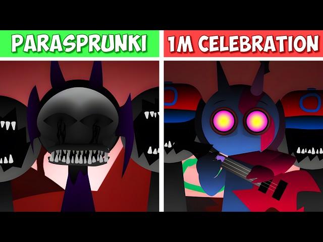 Incredibox Sprunki - PARASPRUNKI 1 MILLION CELEBRATION | Normal vs Horror