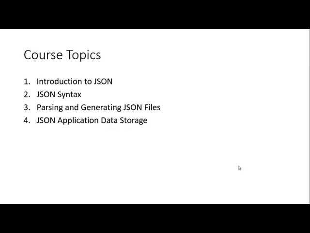 JSON with C# in Arabic​ - 0 - Introduction and Course Overview