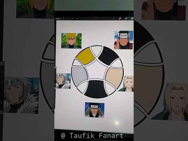 Trying Tiktok Art Hokage #shorts #short #art #drawing #anime #ipad #procreate