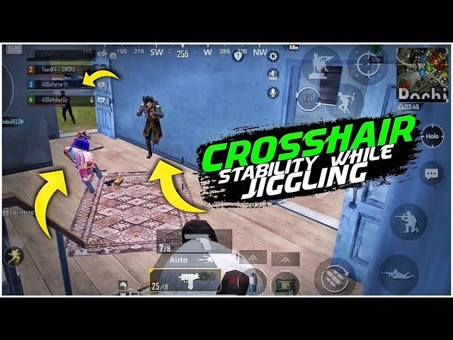 HOW TO STABLE YOUR CROSSHAIR WHILE JIGGLE - SYNC YOUR CROSSHAIR WITH JIGGLE - BGMI