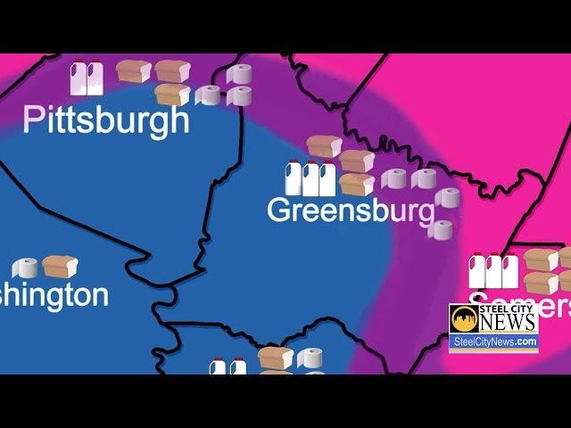 Pittsburgh Snow Storm Map