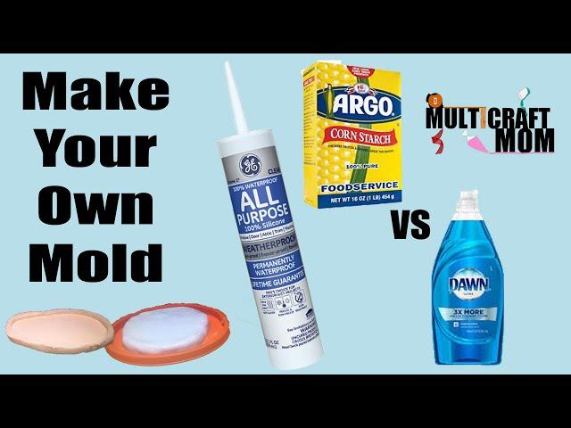 Make your own mold (for epoxy resin) Cornstarch vs Dish soap