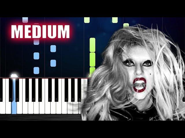 Lady Gaga - Bloody Mary - Piano Tutorial (MEDIUM)