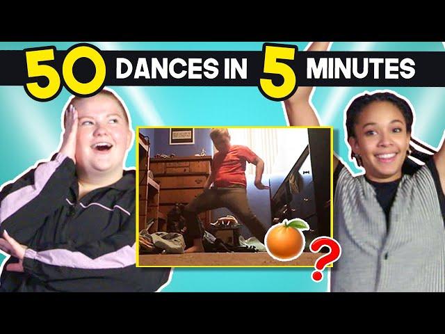 Professional Dancers Try 50 Dance Moves In 5 Minutes Challenge