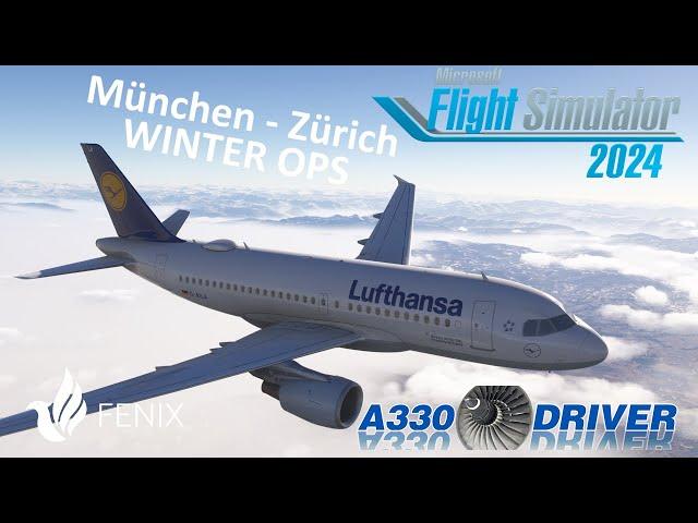 Munich - Zurich Winter Ops | Fenix Airbus Family | Real Airbus Pilot