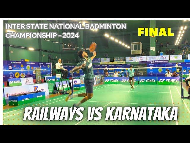 AYUSH SHETTY vs BHARGAV.S || RAILWAYS vs KARNATAKA Inter State National Badminton Championship 2024