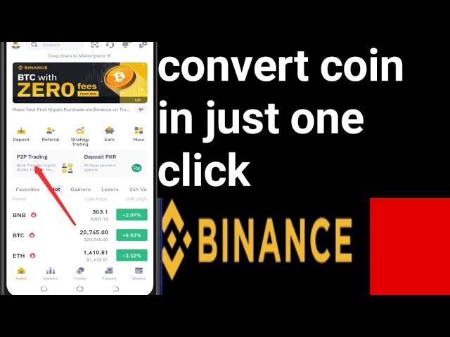 How To Convert Crypto On Binance Urdu Hindi | Binance me coin convert kaise kare