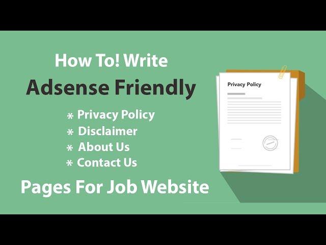 Perfect Privacy Policy | Disclaimer Pages for Job Website