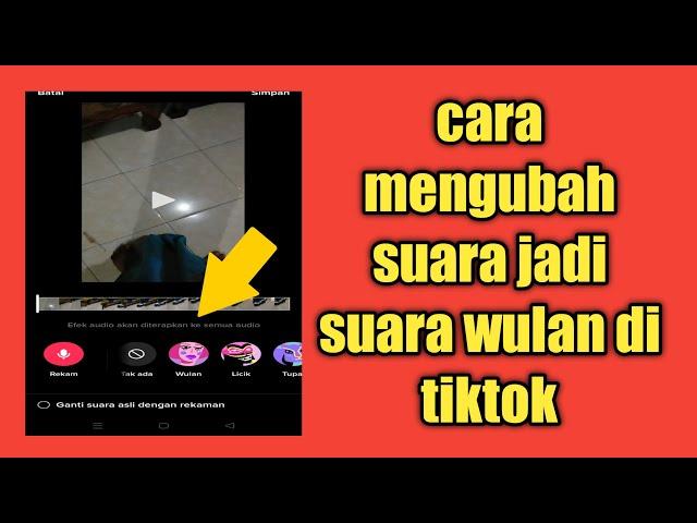 Cara Mengubah Suara Jadi Suara Wulan di Tiktok