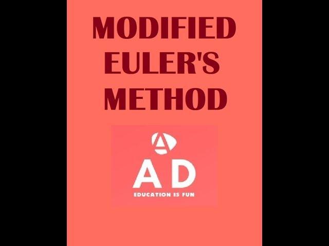 Modified Euler's Method made easy