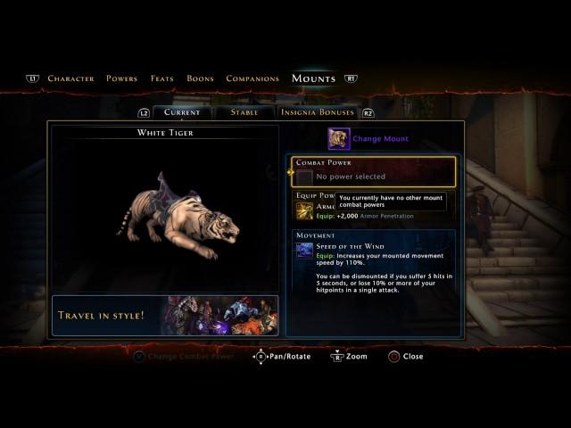 Mounts - Equip and Combat Power - Neverwinter