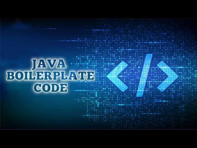 How to set Java Boilerplate  || VS Code Editor