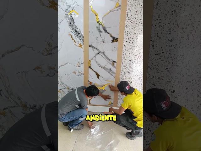 HOW TO INSTALL SLOTTED PANEL AND PVC MARBLE IN ROLL