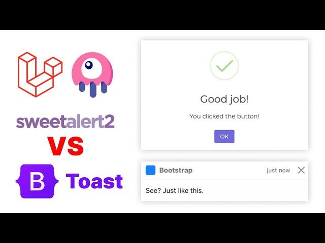 Fitur Sweetalert & Bootstrap Toast Menggunakan Laravel Livewire