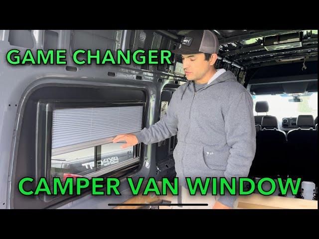 The BEST new window for a camper van? Installing windows. Sprinter camper van build series. EP 4.