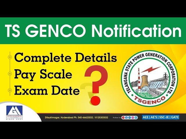 TS - Genco Notification Complete details  | GM ACADEMY | APPSC & TSPSC | AEE, AE & POLY. LECT