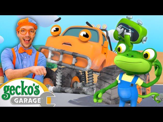 Monster Truck Song ft. @Blippi| Blippi & Gecko Special! | Kids Songs