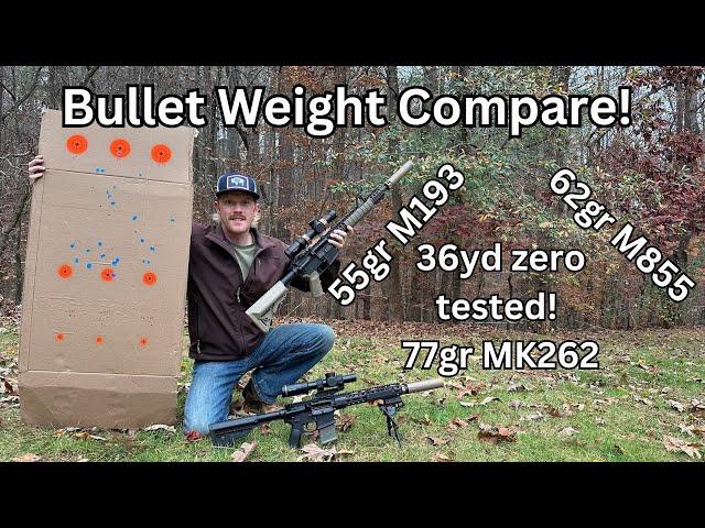 AR battle zero deep dive- bullet weight comparison