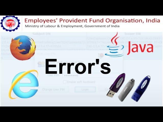 How to solve java Firefox error in epf dsc kyc approval