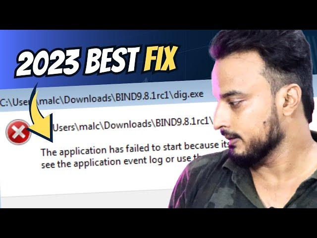 NEW FIX "Application failed to start because side by side configuration is incorrect" 2023 Hindi