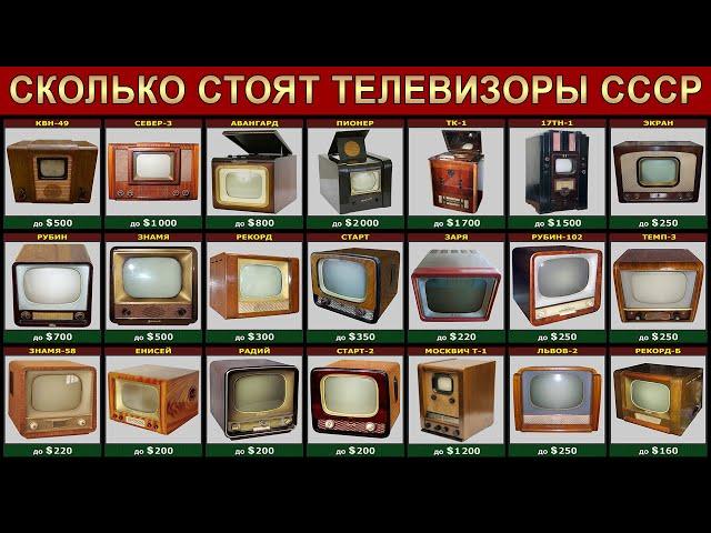 ТЕЛЕВИЗОРЫ СССР – КАКАЯ ИХ ЦЕНА НА СЕГОДНЯ? | СКОЛЬКО СТОЯТ СОВЕТСКИЕ ТЕЛЕВИЗОРЫ?