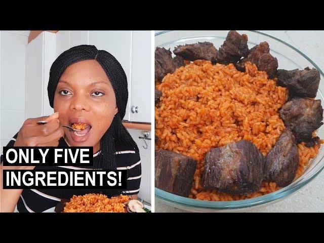 Cook With Me: 5-Ingredient Smoky Party Jollof Rice | Flo Chinyere