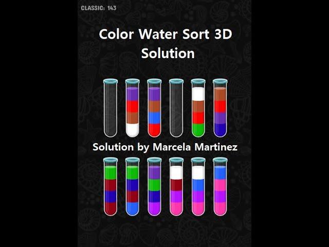 Color Water Sort 3D level 143 | Gameplay Mobile Games