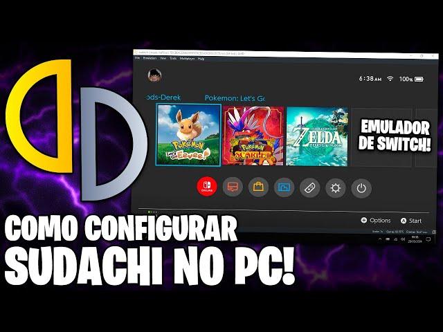 SUDACHI EMULATOR GUIA COMPLETO! | Emulador de SWITCH para PC! | Como Configurar o SUDACHI no PC!