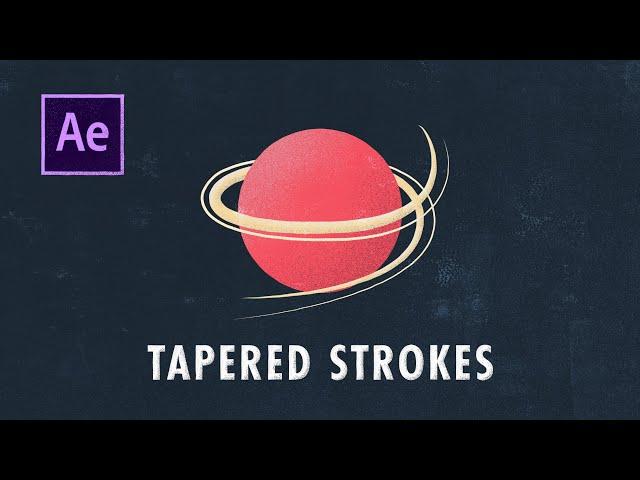 After Effects: New Tapered Strokes in AE 17.1 (May 2020)
