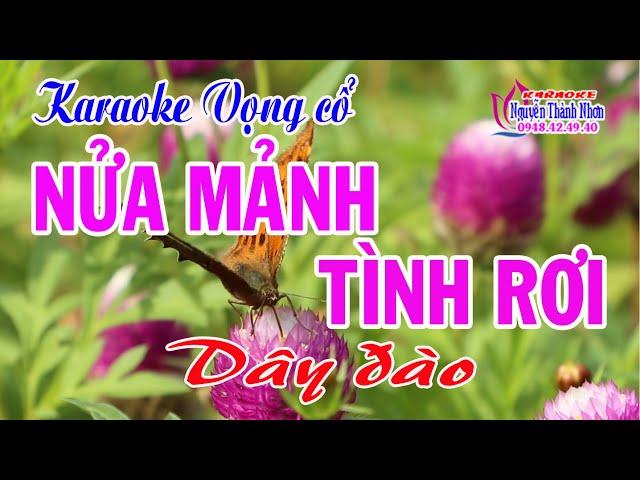 Karaoke vọng cổ NỬA MẢNH TÌNH RƠI - DÂY ĐÀO [ Beat hay ]