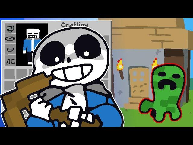 SANS PLAYS MINECRAFT || ANIMATION