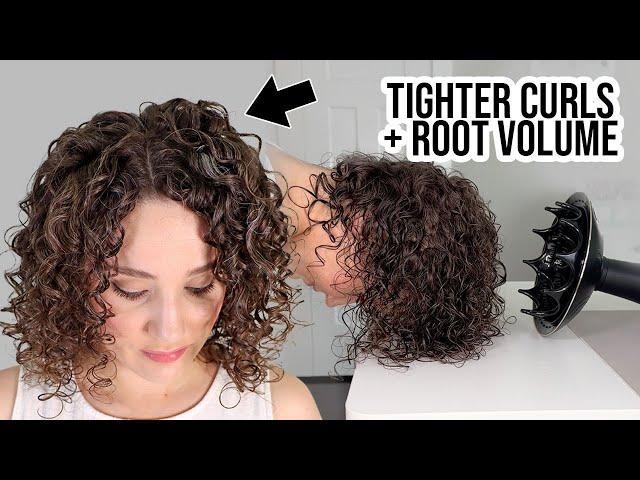 How to Diffuse for Tighter Curls & Root Volume without Frizz | Curlsmith Defrizzion Tutorial