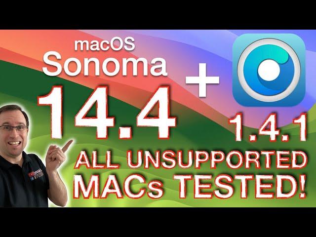 macOS 14.4 tested on ALL UNSUPPORTED MACs with OpenCore Legacy Patcher 1.4.1!