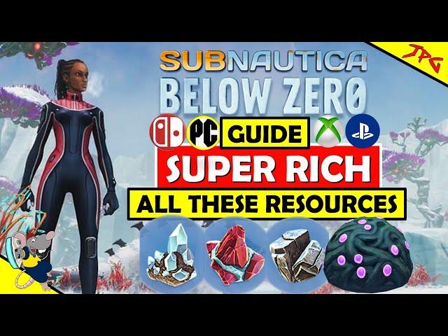 How To Find Diamonds In SUBNAUTICA BELOW ZERO! Quick Diamonds! Aerogel Lithium And Ruby Mines!