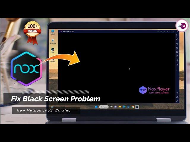 How to fix black screen or black glitch in Nox App Player, New Method 2024