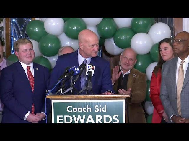 WATCH: Sid Edwards wins EBR mayor-president's race