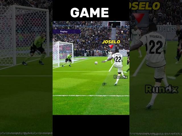 Joselu UCL Goal Recreated in Pes 21 #pes #pes2021 #fifa #football #gaming #eafc24 #shorts