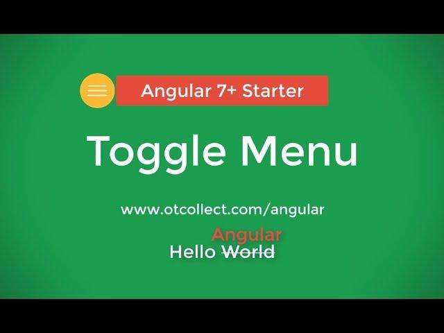 Angular Togglehamburger Menu