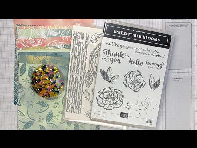 Stampin’ Up! Online Exclusives Unboxing Video & Irresistible Blooms Hello Card Tutorial