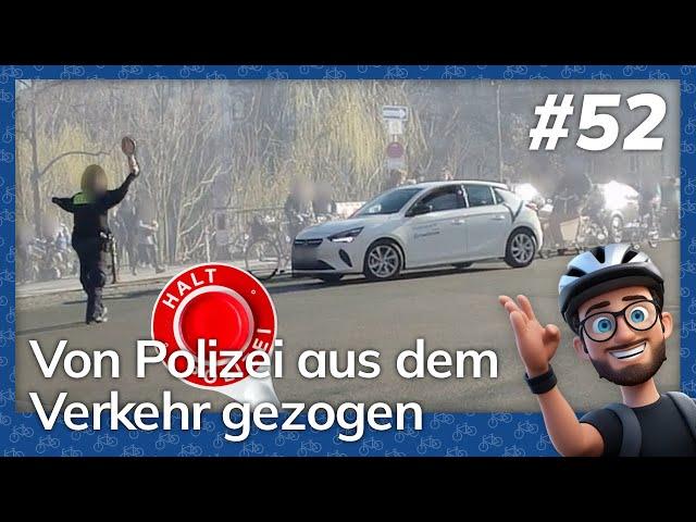 ‍️ Von Polizei aus dem Verkehr gezogen – Dashcam (Berlin Cycling Diary)