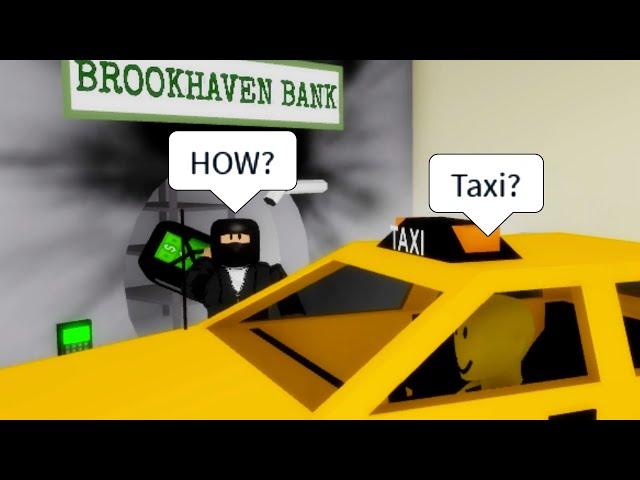 ROBLOX Brookhaven RP - FUNNY MOMENTS (TAXI 2)