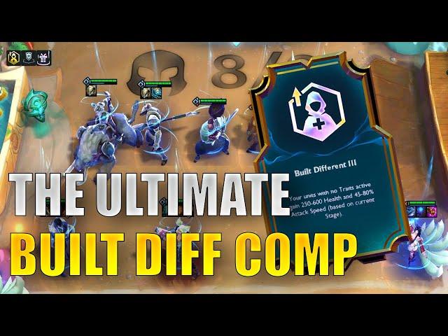 THE ULTIMATE BUILT DIFF COMP | With six 4 costs, two 5 costs and 0 traits active! | TFT Set 9