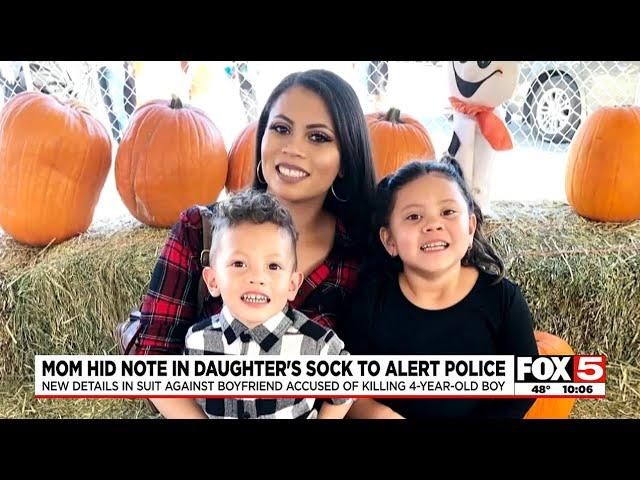 Las Vegas mom hid note in daughter’s sock to alert police, lawsuit  says