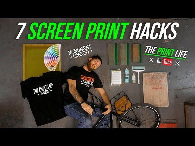 7 screen printing hacks and tips | How to start a t shirt printing business | Screen Printing