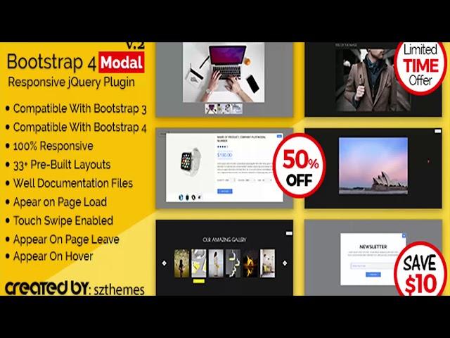 Bootstrap 4 Modal Responsive jQuery Plugin | Codecanyon Scripts and Snippets