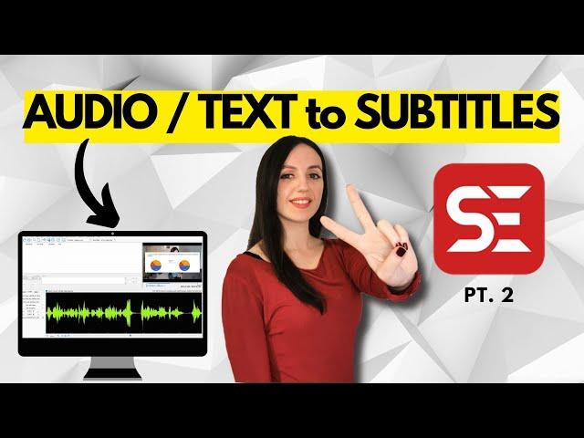 Create an SRT file from an AUDIO or TEXT file - SUBTITLE EDIT