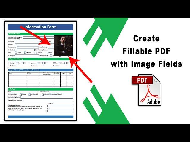 How to create a fillable pdf with image fields using Adobe Acrobat Pro DC