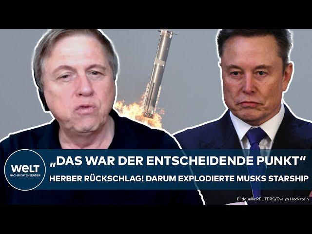 SPACE X: Weltraum-Desaster für Elon Musk! Weltraum-Experte Walter verrät! Darum explodierte Starship