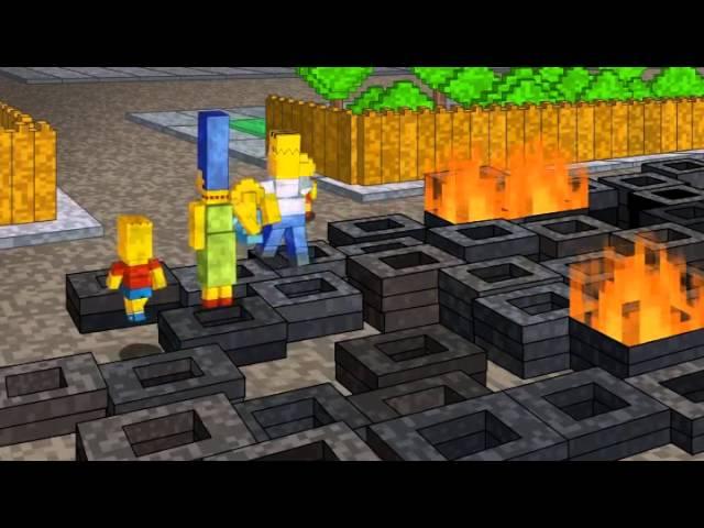 Simcraft - The Simpsons in Minecraft [in The Simpsons s25e17]