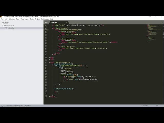 How to Create Facebook Notification System in PHP with Ajax #2